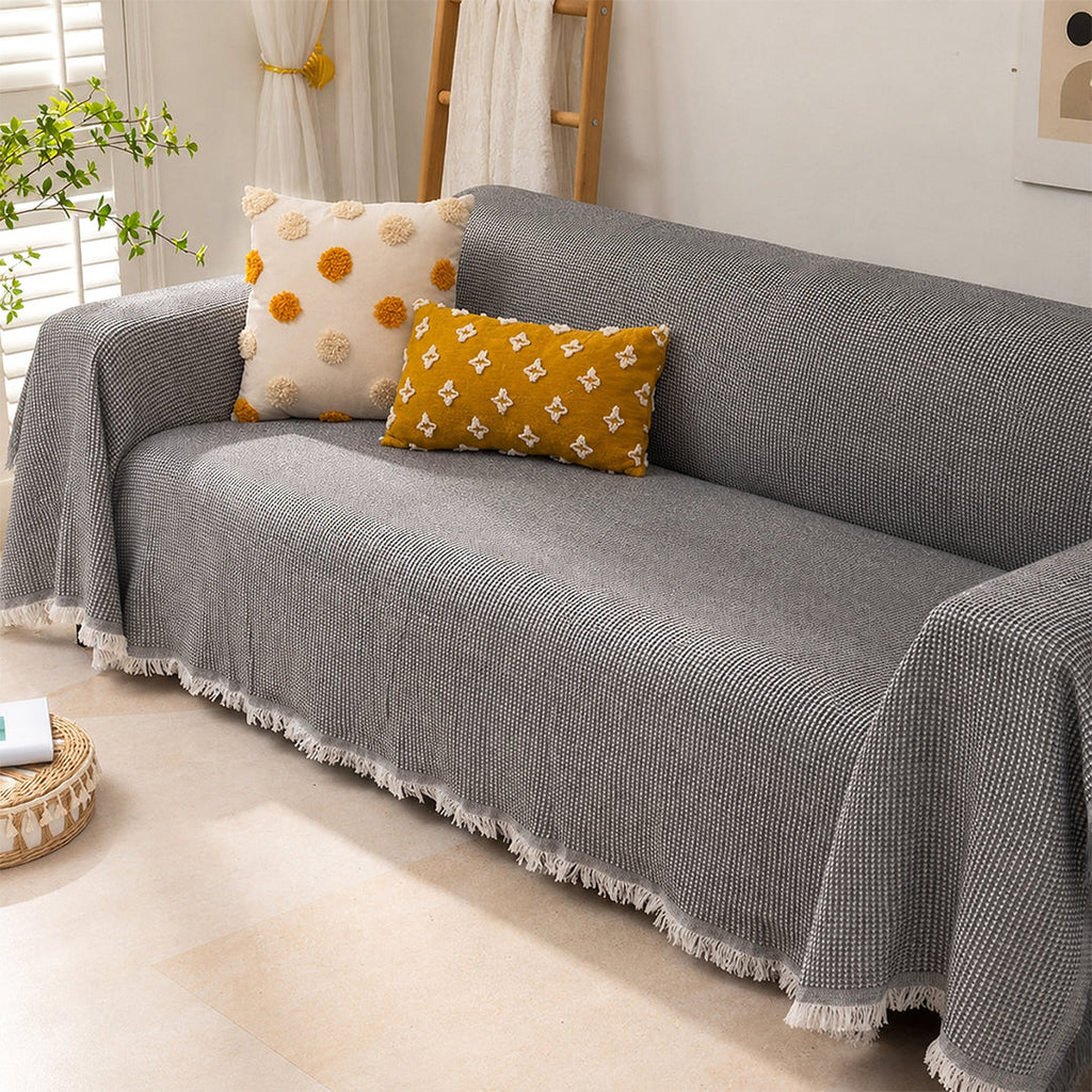 Funda Sofa Tejida en Algodon 2 Plazas