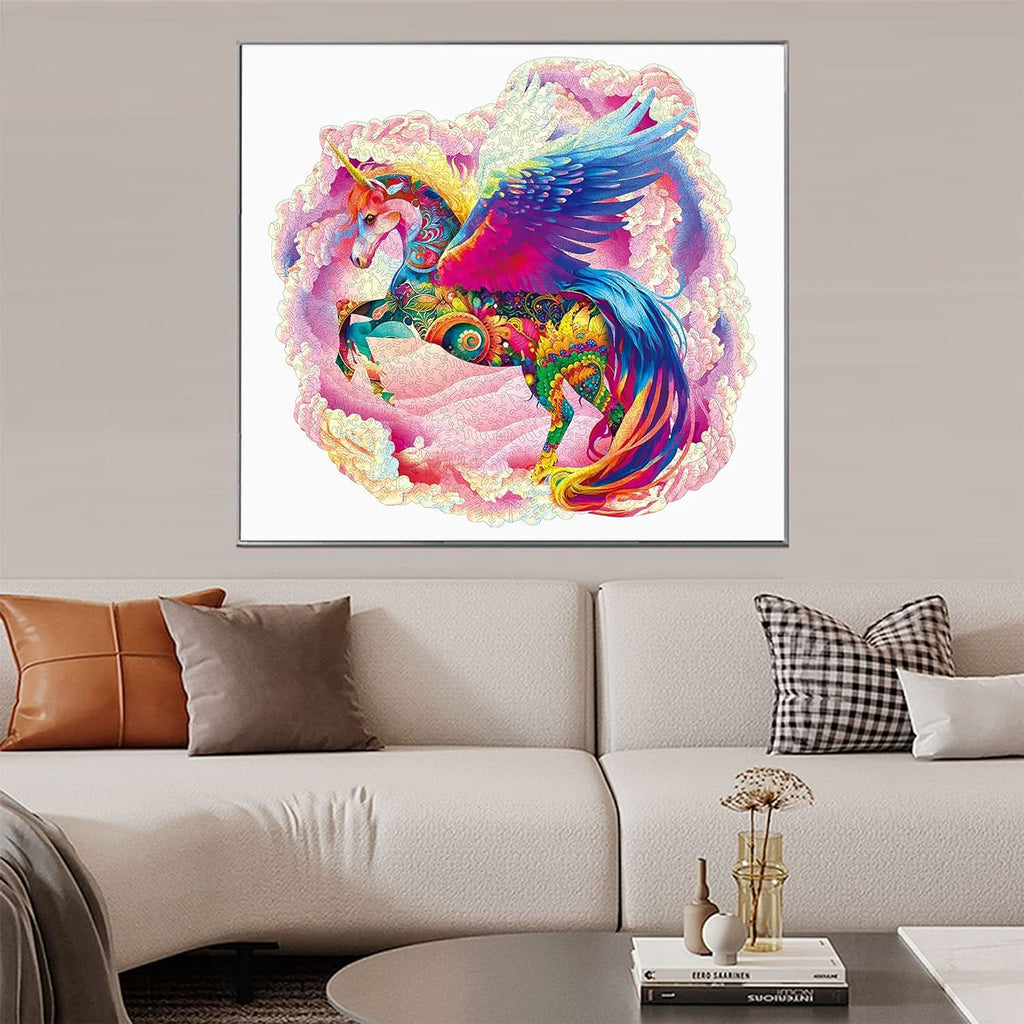 Puzzle de madera 300 piezas unicornio detalle – Mil Ideas