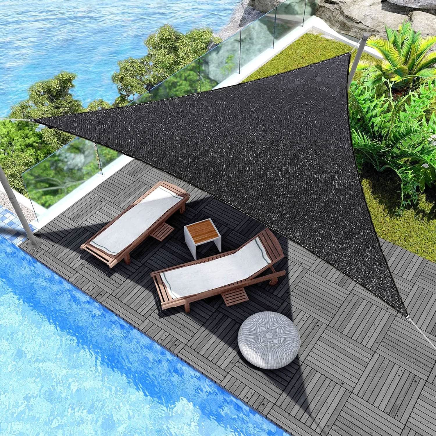 Malla Parasol Triangular Vela Impermeable detalle – Mil Ideas
