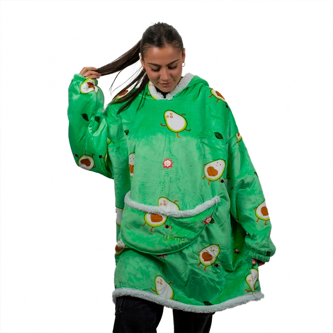 Hoodie Adultos Polar con Capucha Marca Wilma