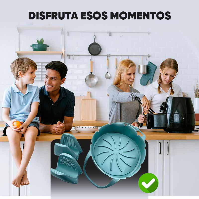 Set de silicona freidora sin aceite vista adicional – Mil Ideas