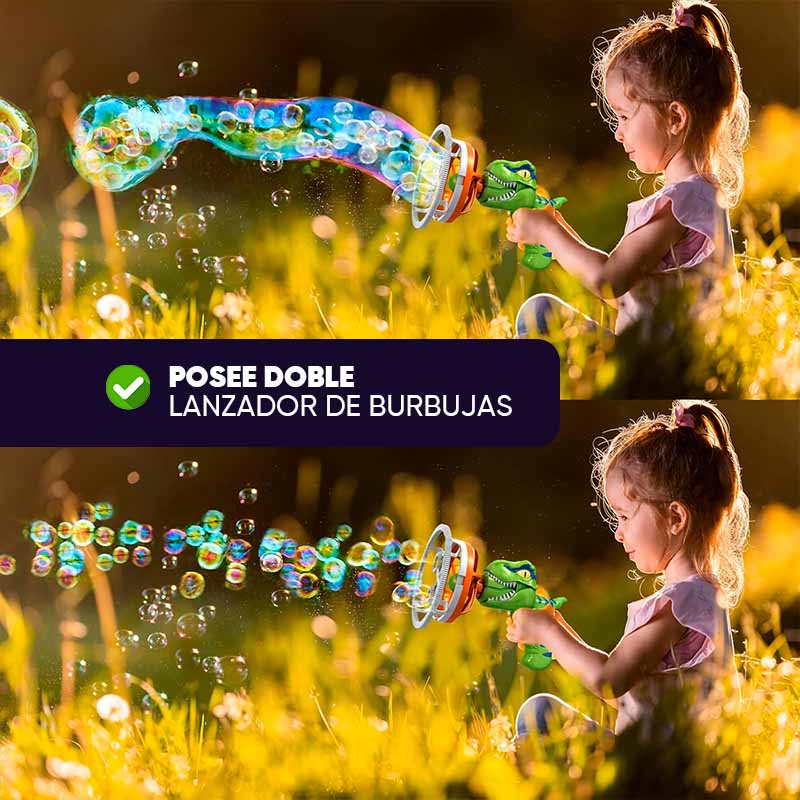 Burbujero Dinosaurio en uso – Mil Ideas
