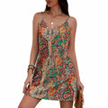 Vestido corto estampado paisley vista adicional – Mil Ideas