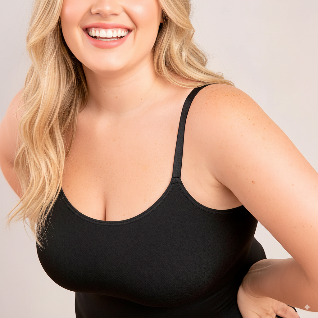 Vitae Camiseta Moldeadora Cuello Redondo Elevé detalle – Mil Ideas