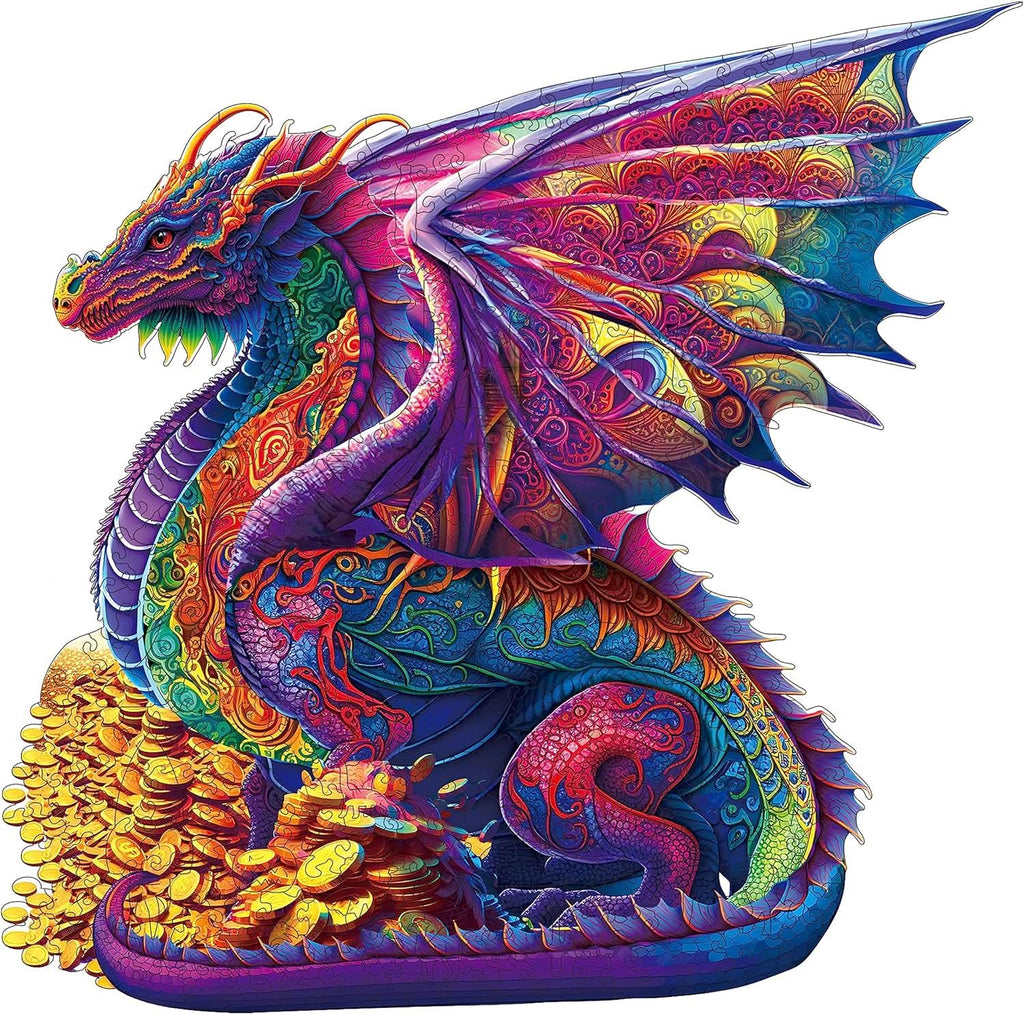 Puzzle de madera dragón en uso armando – Mil Ideas