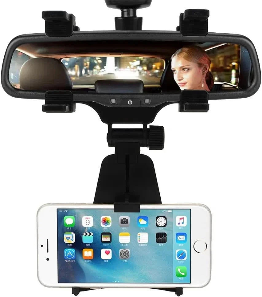 Soporte de celular para auto espejo retrovisor vista adicional – Mil Ideas