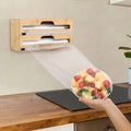 Organizador porta rollos de cocina de bambú – Mil Ideas