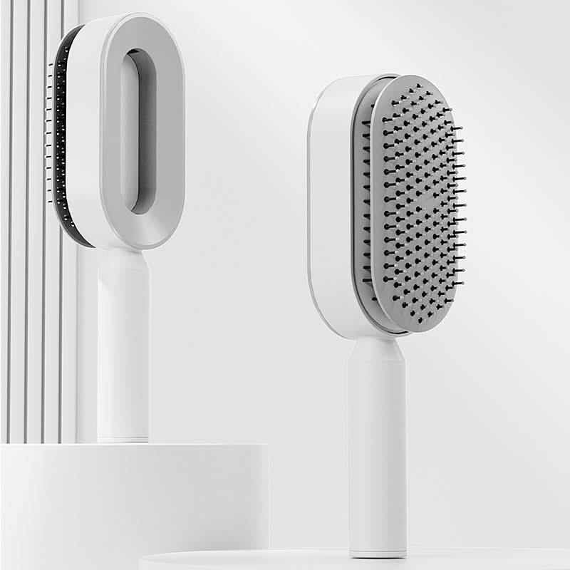 Cepillo de pelo autolimpiante detalle – Mil Ideas