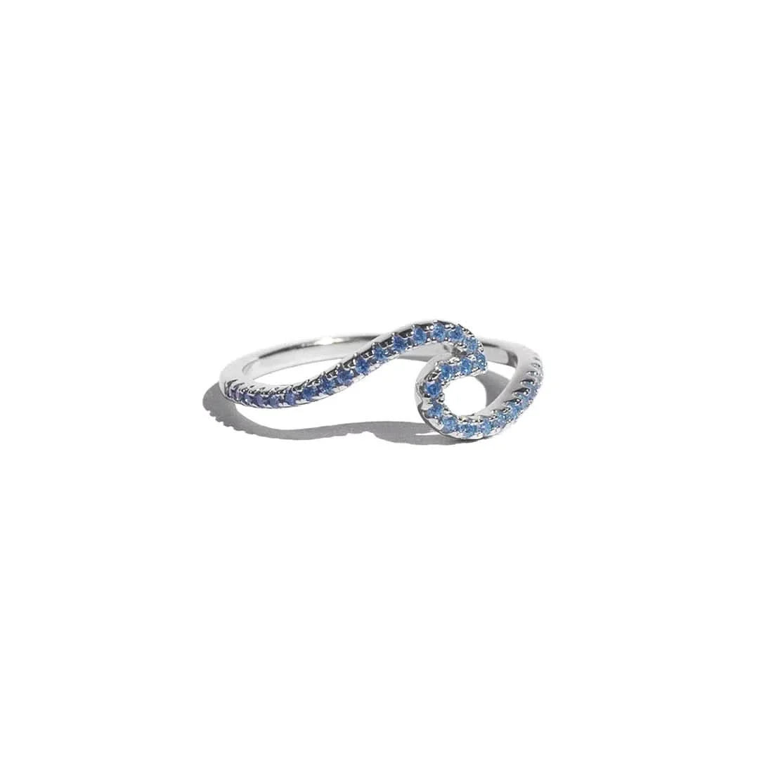 Anillo Ocean Surf plata 925 vista adicional – Mil Ideas