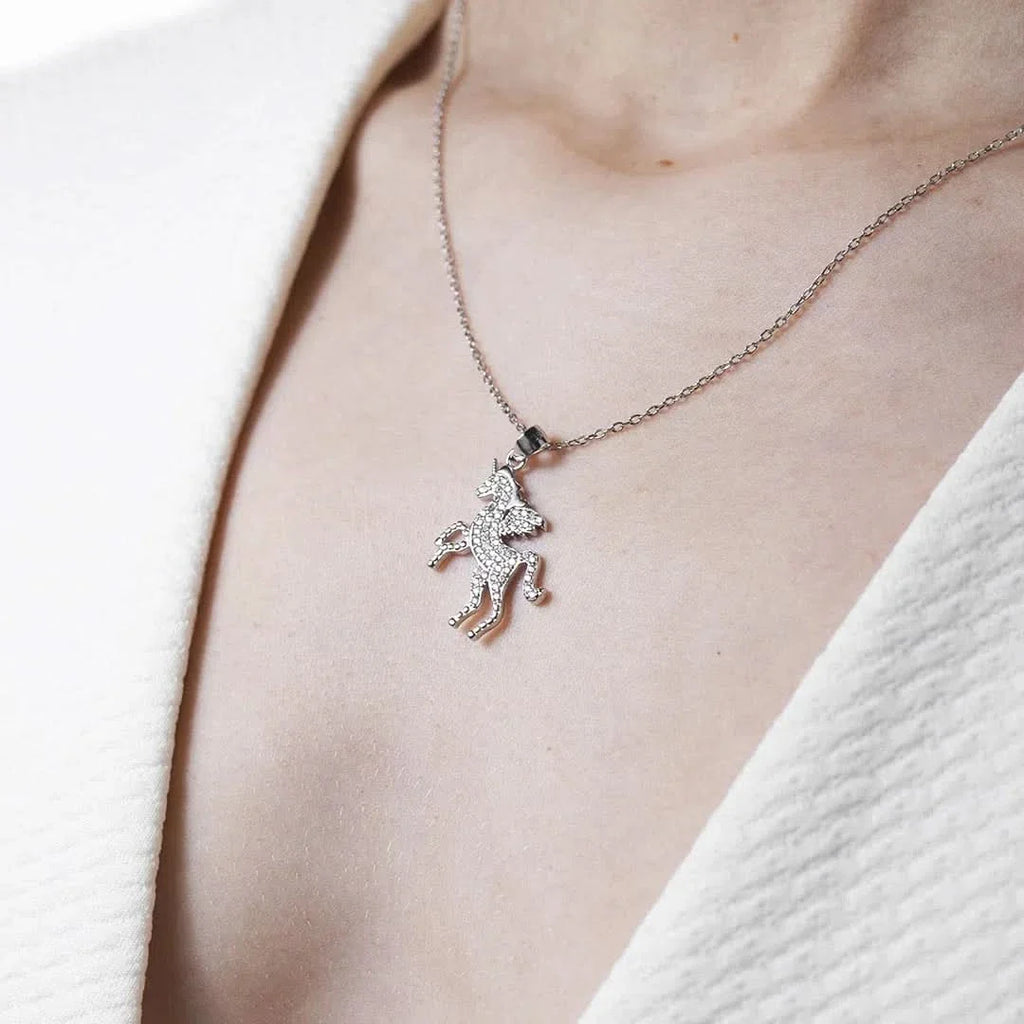 Colgante Unicornio Plata 925 vista adicional – Mil Ideas