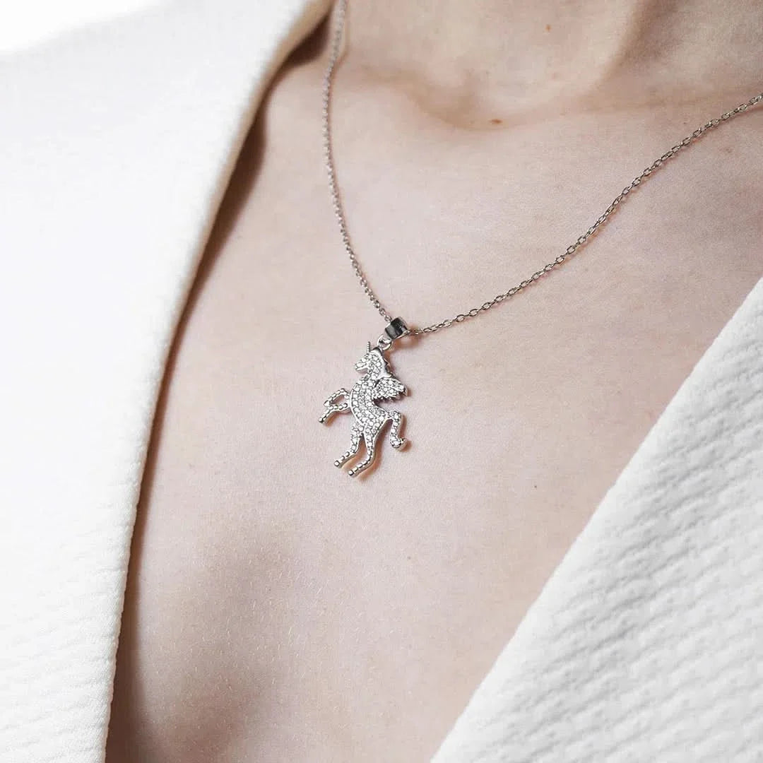 Colgante Unicornio Plata 925 vista adicional – Mil Ideas