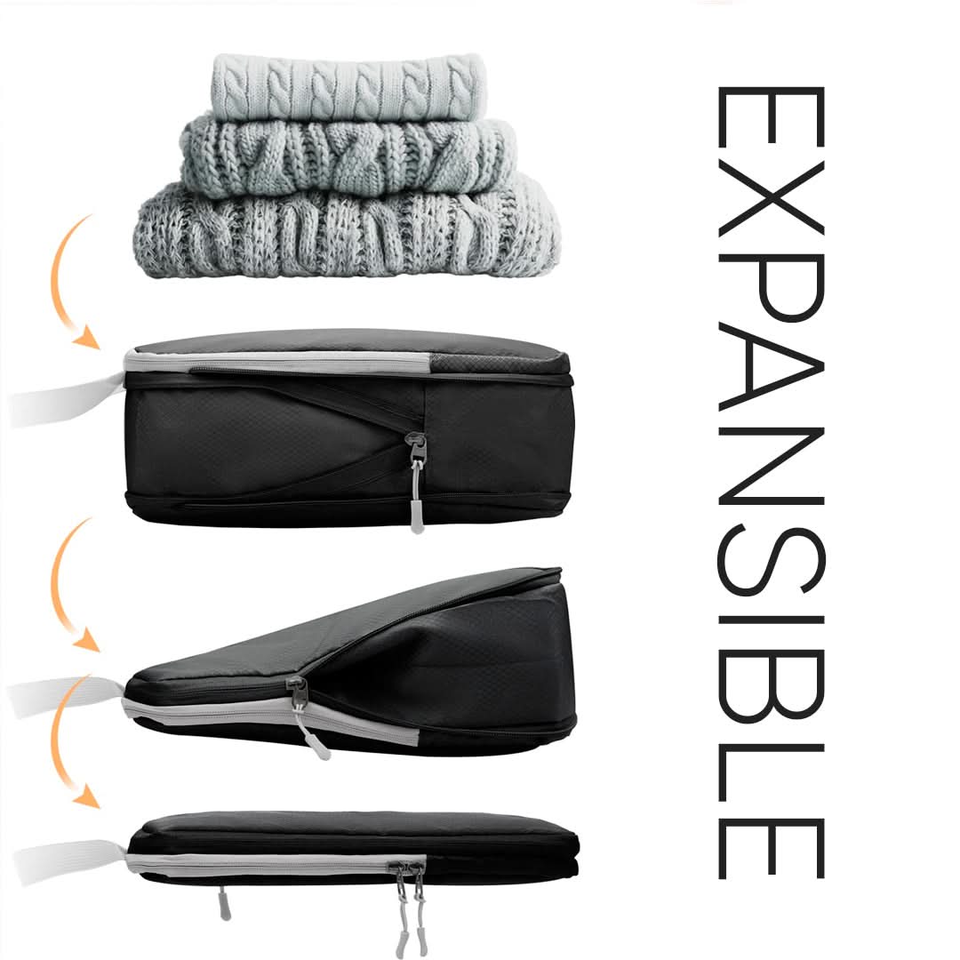 Set 4 organizadores ropa expandibles en uso – Mil Ideas