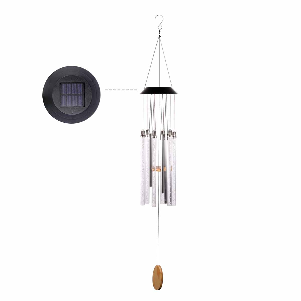 Lámpara solar para viento con luces LED de colores – Mil Ideas