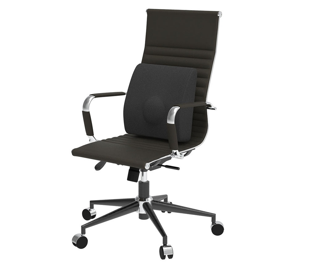 Respaldo lumbar Therashape corrector de postura en uso – Mil Ideas