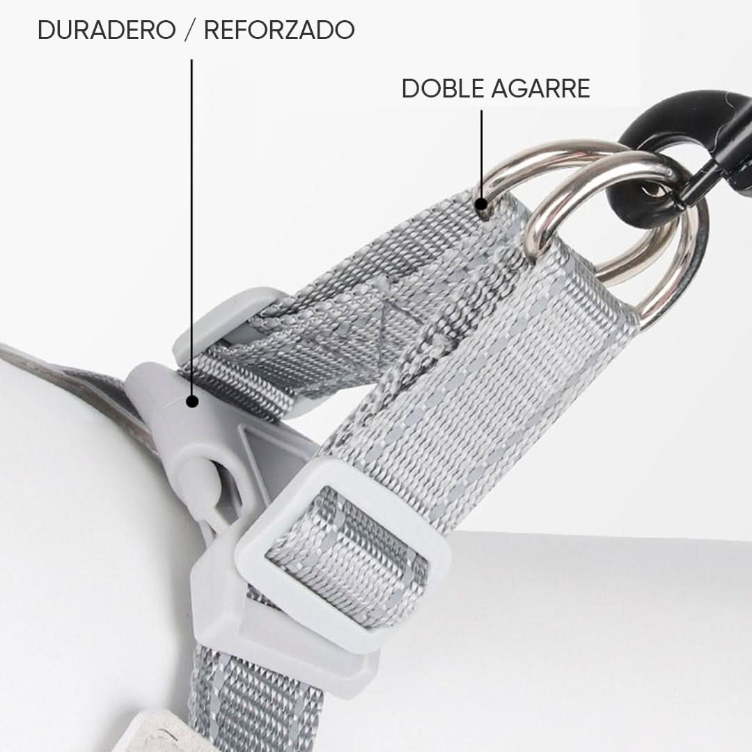 Arnés para perro detalle de las tiras reflectivas – Mil Ideas