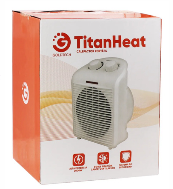 Caloventilador TitanHeat 2000W vista adicional – Mil Ideas