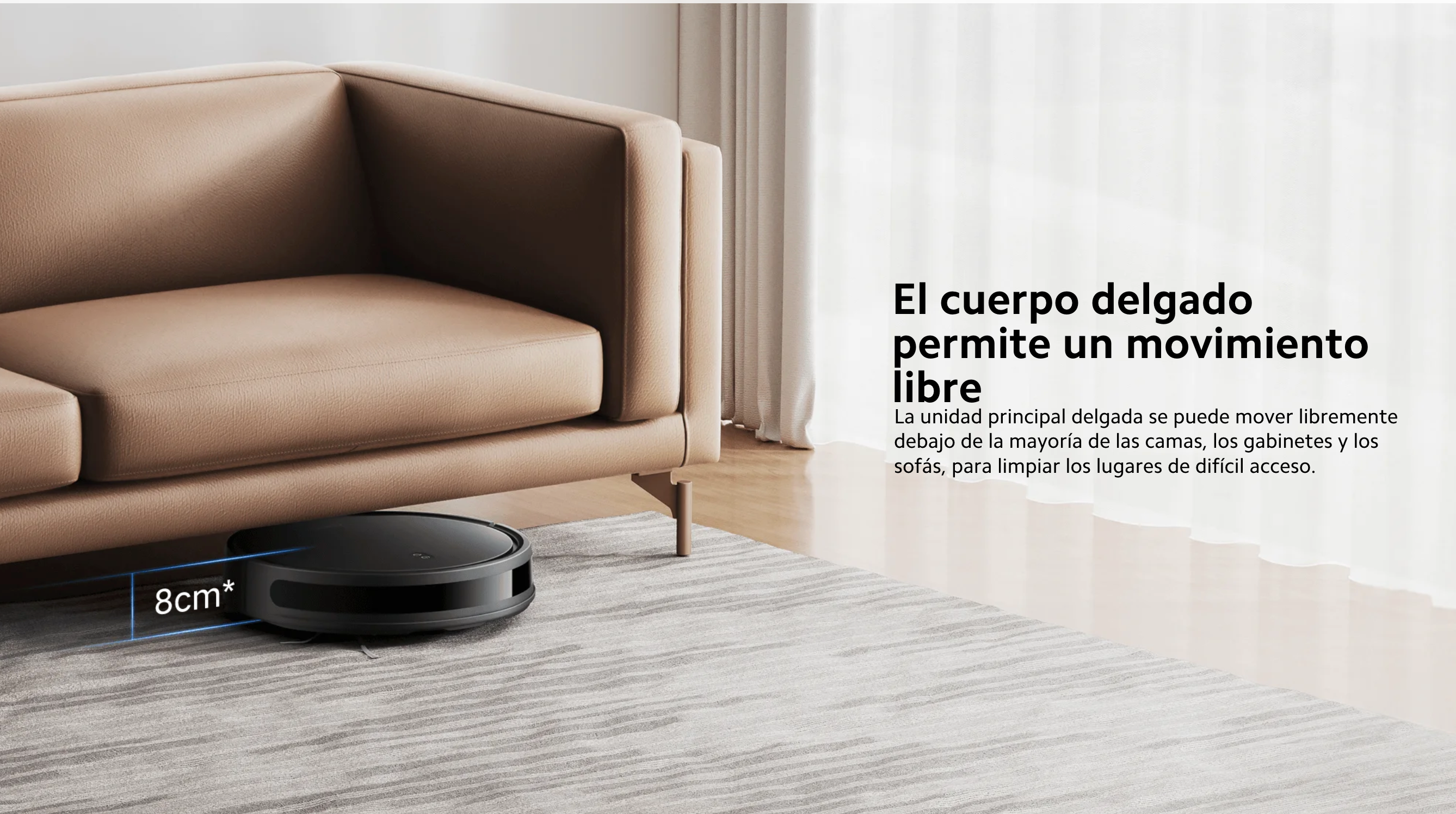Aspiradora Xiaomi Robot Vacuum E10C negra vista adicional – Mil Ideas