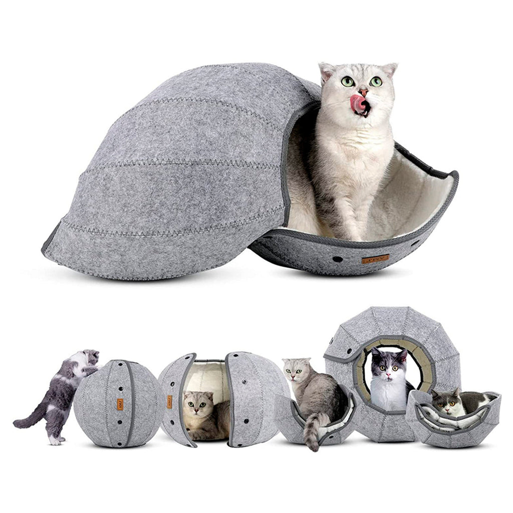 Juego cama para gato 360 multifuncional – Mil Ideas
