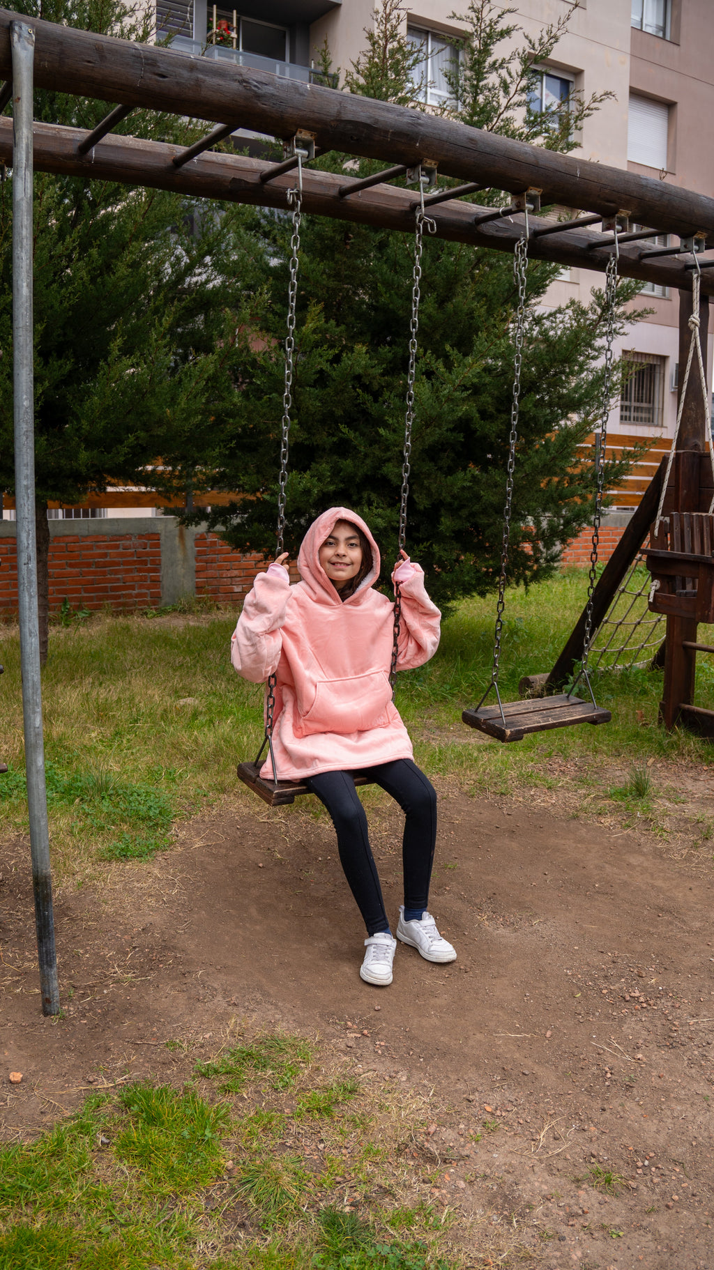 Hoodie Niños Polar con Capucha Marca Wilma