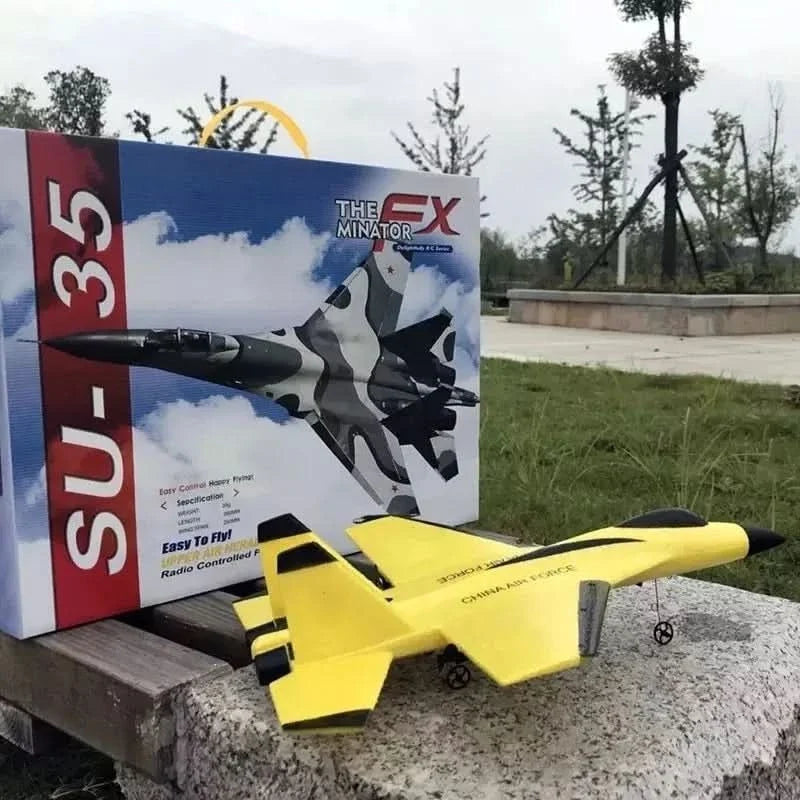 Avión eléctrico espuma control remoto detalle – Mil Ideas