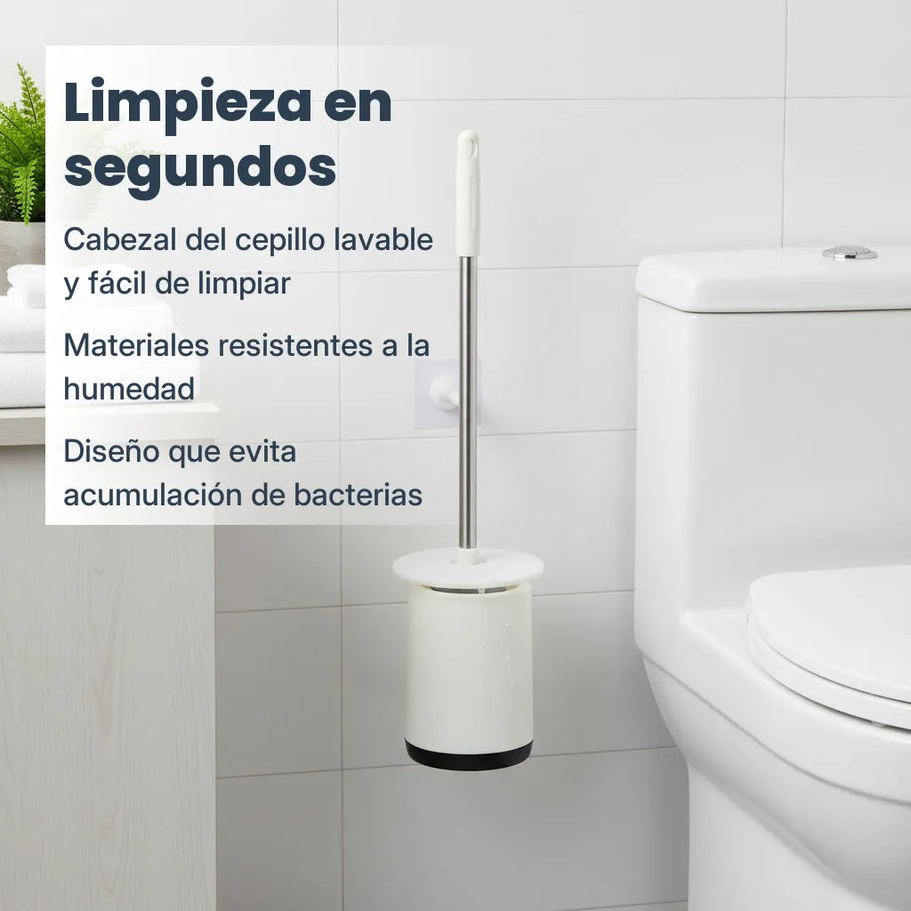 Escobilla para inodoro con adhesivo para pared detalle – Mil Ideas