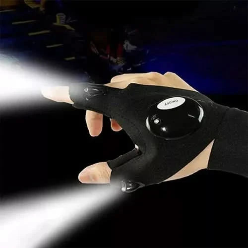Guantes linternas LED en uso – Mil Ideas