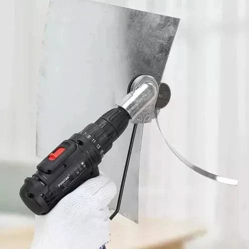 Cortador de placa de metal eléctrico para taladro – Mil Ideas