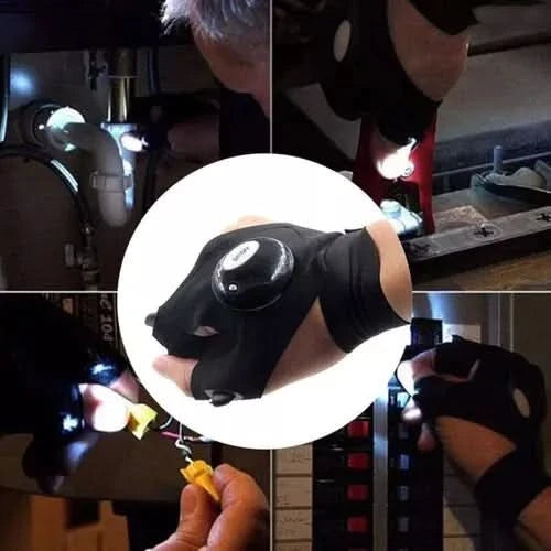 Guantes linternas LED par completo vista adicional – Mil Ideas