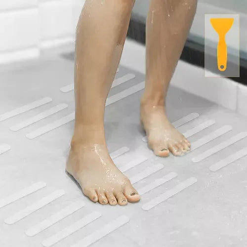 Cinta antidesliz para baño pack x6 en uso – Mil Ideas