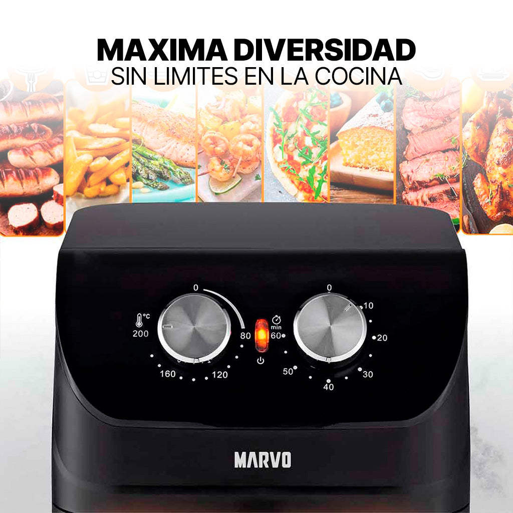 Freidora Marvo HAF-086 vista adicional – Mil Ideas