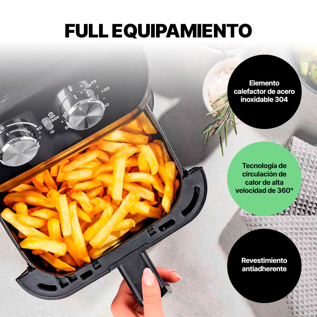 Freidora Marvo HAF-086 vista adicional – Mil Ideas