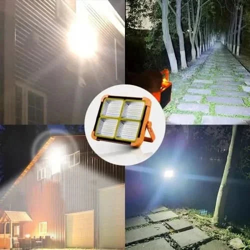 Linterna foco solar en uso en exterior – Mil Ideas