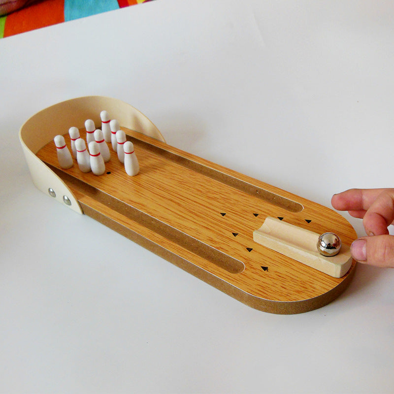 Juego bowling de madera para mesa – Mil Ideas