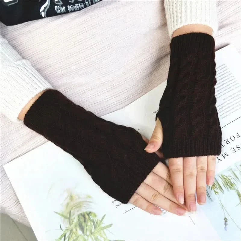 Guantes de medio dedo en lana vista adicional – Mil Ideas