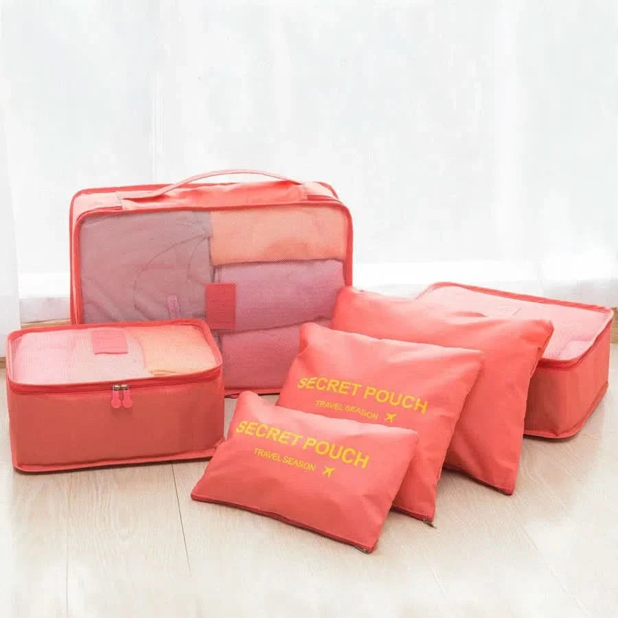 Set 6 bolsas organizadoras de viaje vista adicional – Mil Ideas