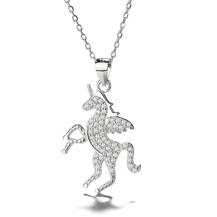Colgante Unicornio Plata 925 vista adicional – Mil Ideas