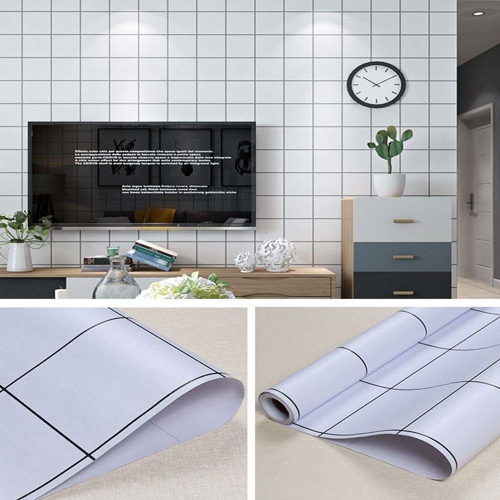 Papel adhesivo simil azulejo Mil Ideas 10 metros en uso – Mil Ideas