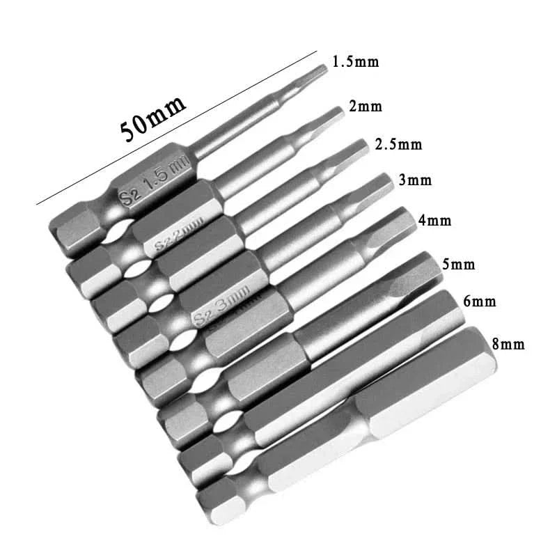 Brocas hexagonales magnéticas Allen detalle – Mil Ideas