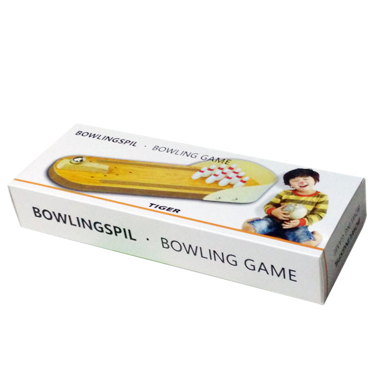 Juego bowling de madera para mesa vista adicional – Mil Ideas