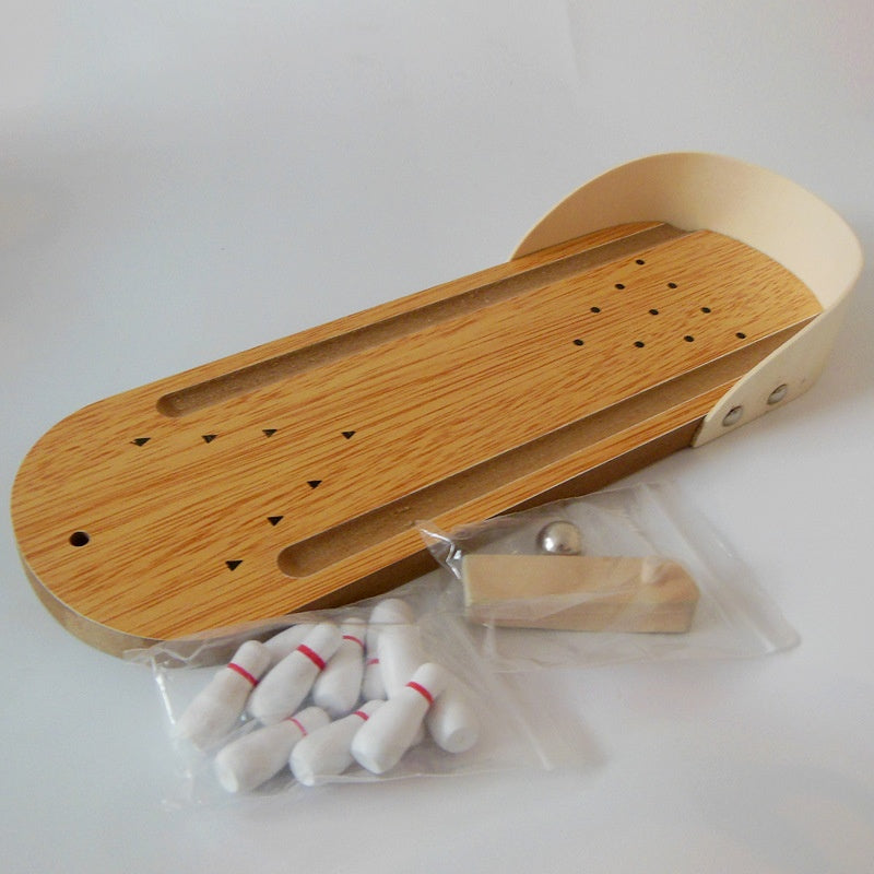 Juego bowling de madera para mesa vista adicional – Mil Ideas