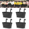 Pack de 4 Macetas de Metal para Barandilla Plantas – Mil Ideas