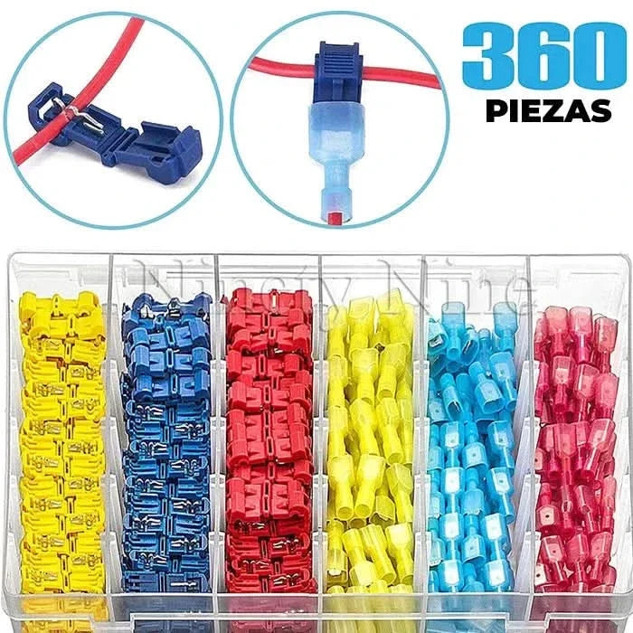 Kit 360 Terminales Conectores de Cableado – Mil Ideas