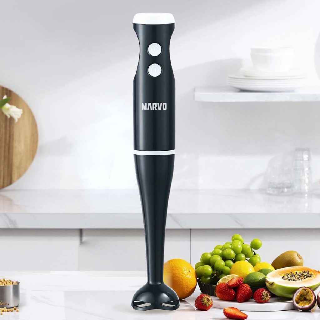 Mixer Marvo HBR-073P negro en uso – Mil Ideas