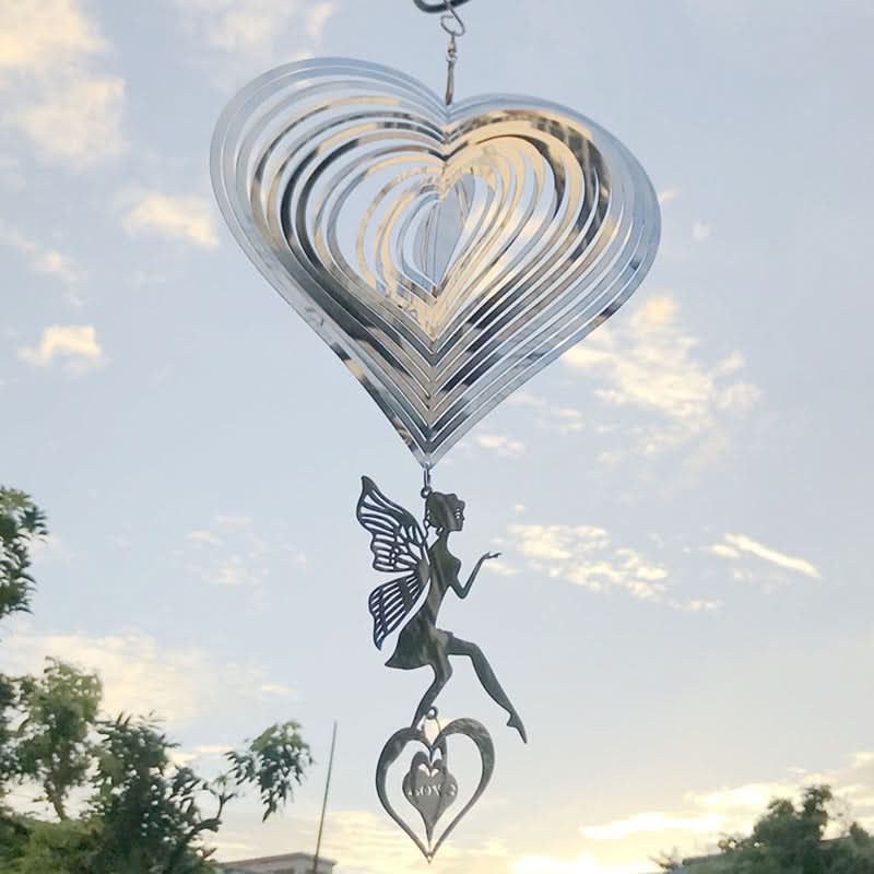 Adorno de Jardín para Viento con Forma de Corazón vista adicional – Mil Ideas