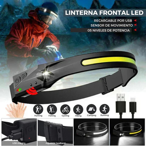 Vincha Led 230 Max con sensor Leisel en uso – Mil Ideas