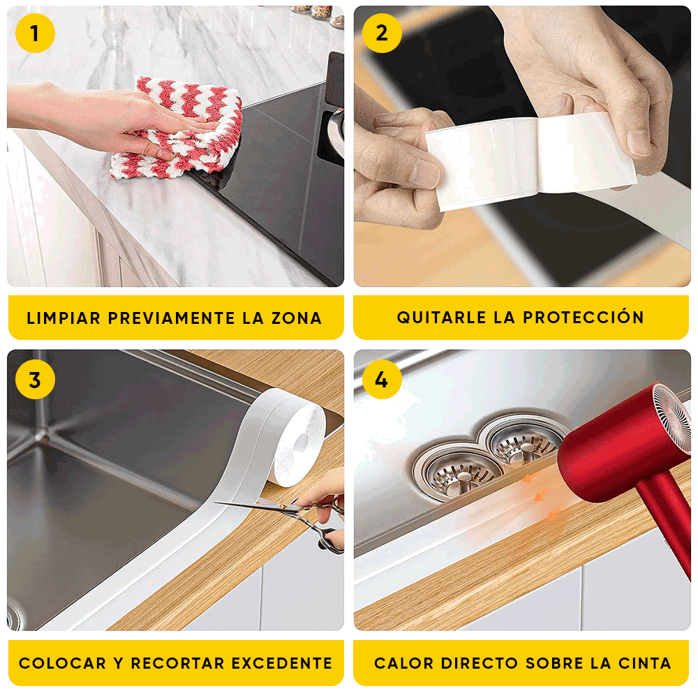 Cinta WaterStop aplicación en junta vista adicional – Mil Ideas