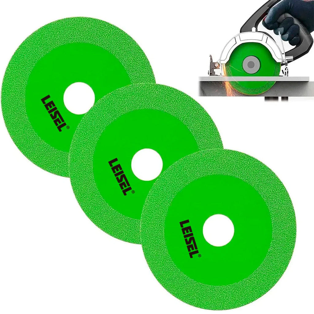 Set 3 discos Leisel de corte de vidrio 100mm vista adicional – Mil Ideas