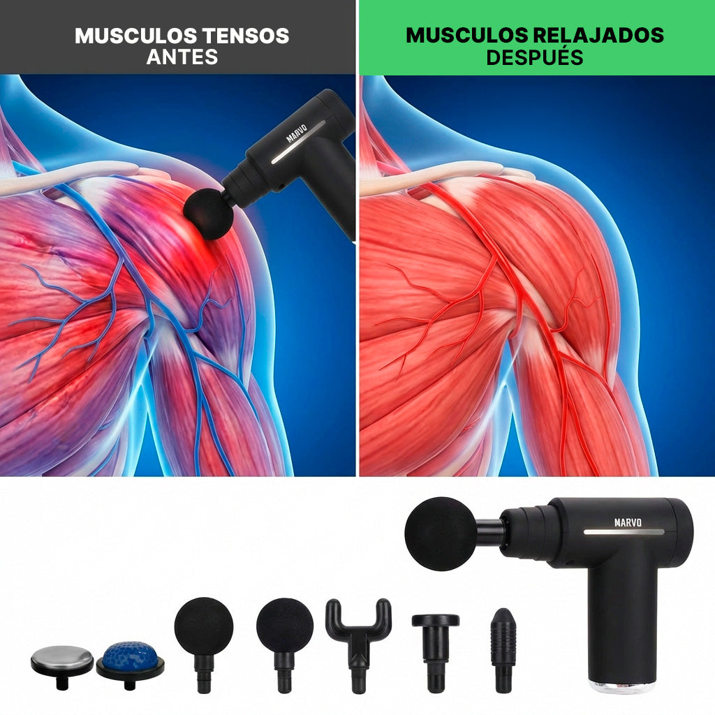 Pistola Masajeadora Marvo PMS-010 vista adicional – Mil Ideas