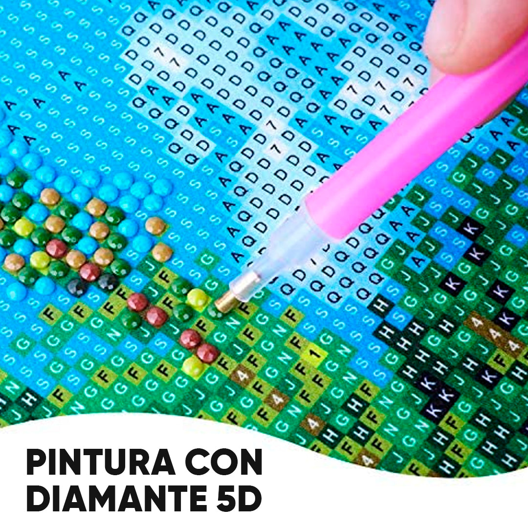 Pintura con diamante 5D en uso – Mil Ideas