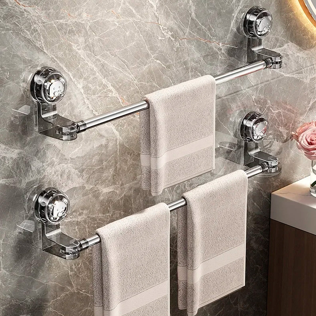 Toallero extensible de aluminio con ventosa fácil instalación – Mil Ideas